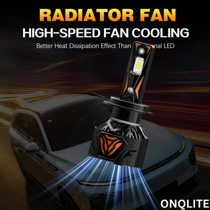 Onqlite H4 LED HEADLIGHT FOR CAR & BIKE LED Bulb 120 WATTS  15000 Lumens 6000k Bright White LED bulbs ( 1 piece of h4 bulb )