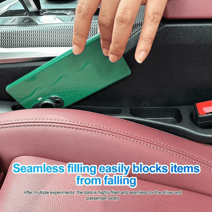 Pack of 2 Car Seat Gap Filler Organizer – EVA Car Organizer Fills Gap Between Seat & Console, Universal Fit with Buckle Base, Car Phone Holder wallet key holder Gap Pad for Cars & SUVs - AUTOXPO