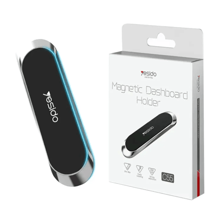 Premium quality Magnetic Phone Holder features a mini design with wide applications, offering stability and sophistication for car, office, or home use(yesido c55) - AUTOXPO