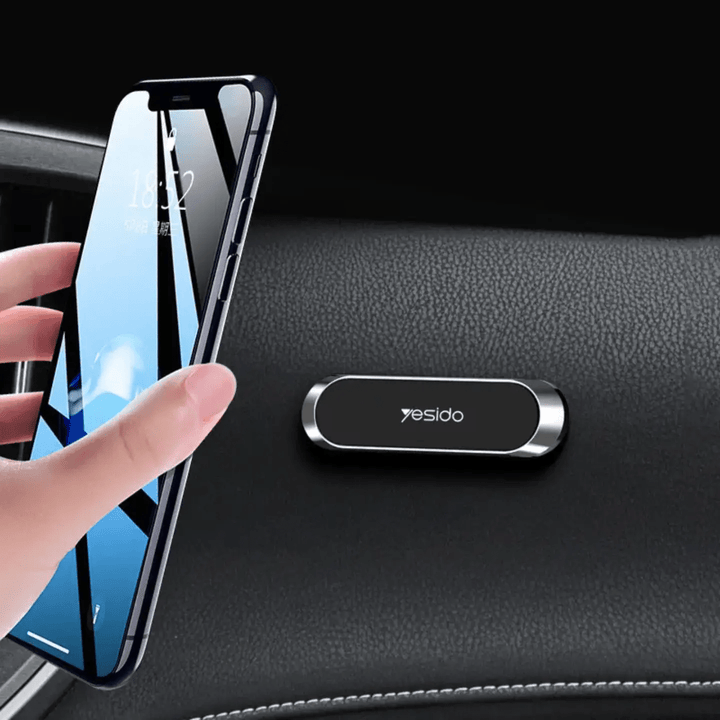 Premium quality Magnetic Phone Holder features a mini design with wide applications, offering stability and sophistication for car, office, or home use(yesido c55) - AUTOXPO