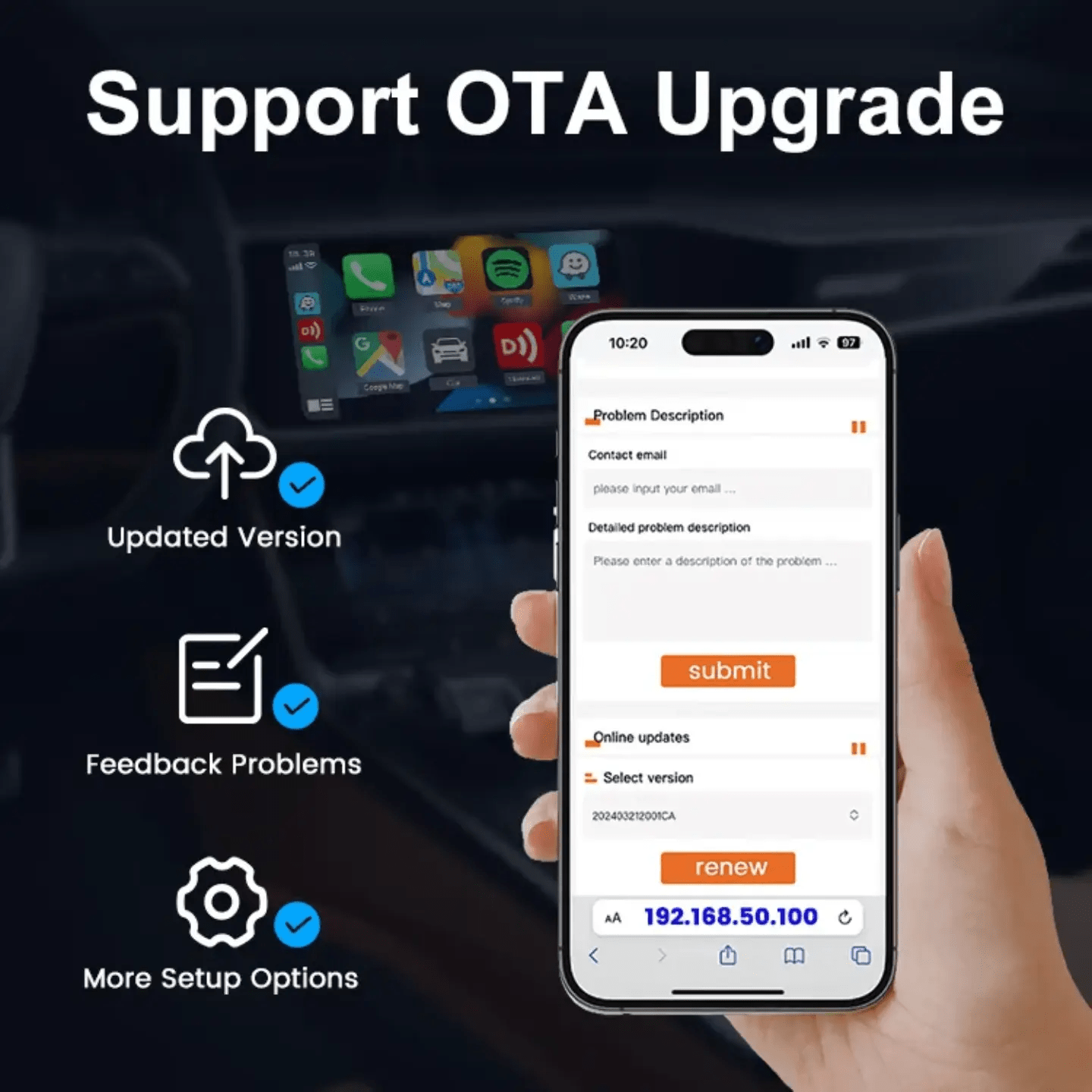 The Mini SE - 5B PRO is a wireless CarPlay and Android Auto adapter that converts wired connections to wireless, supporting seamless phone - to - car screen functions like music, navigation, and voice control via Siri or Google Assistant - AUTOXPO