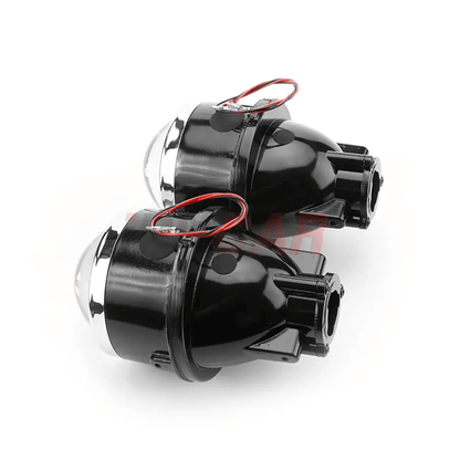 Iphcar M612 Xenon Fog Light with Blue Lens, HID / led 3000K - 6000K, Bi - Xenon bi led Projector. (Note - These are projector lens only with clamps . Bulbs are not included. Bulb fitment type h8/h9/h11) - AUTOXPO