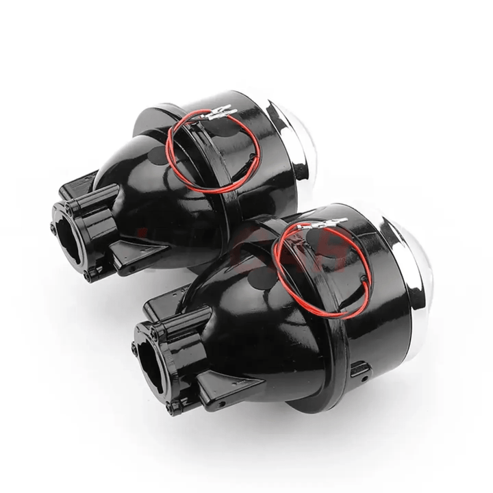 Iphcar M612 Xenon Fog Light with Blue Lens, HID / led 3000K - 6000K, Bi - Xenon bi led Projector. (Note - These are projector lens only with clamps . Bulbs are not included. Bulb fitment type h8/h9/h11) - AUTOXPO