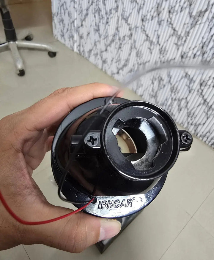 Iphcar M612 Xenon Fog Light with Blue Lens, HID / led 3000K - 6000K, Bi - Xenon bi led Projector. (Note - These are projector lens only with clamps . Bulbs are not included. Bulb fitment type h8/h9/h11) - AUTOXPO