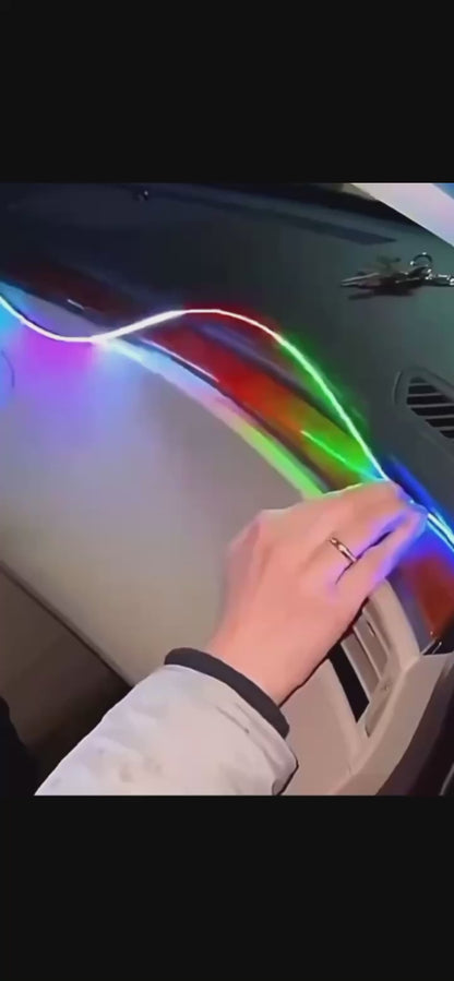 AUTOXPO car led K4 dashboard ambient cardi style led strip light 1 strip of 110cm Bluetooth app controlled remote rgb atmosphere led strip light