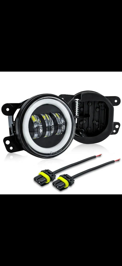 CAR LED FOG LAMP FOGLIGHT 3.5INCH UNIVERSAL ROUND SHAPE WITH DRL AND INDICATOR 3 PROJECTOR LENS STRAIGHT LINE FLOOD BEAM PATTERN - AUTOXPOCAR LED FOG LAMP FOGLIGHT 3.5INCH UNIVERSAL ROUND SHAPE WITH DRL AND INDICATOR 3 PROJECTOR LENS STRAIGHT LINE FLOOD BEAM PATTERNAUTOXPO